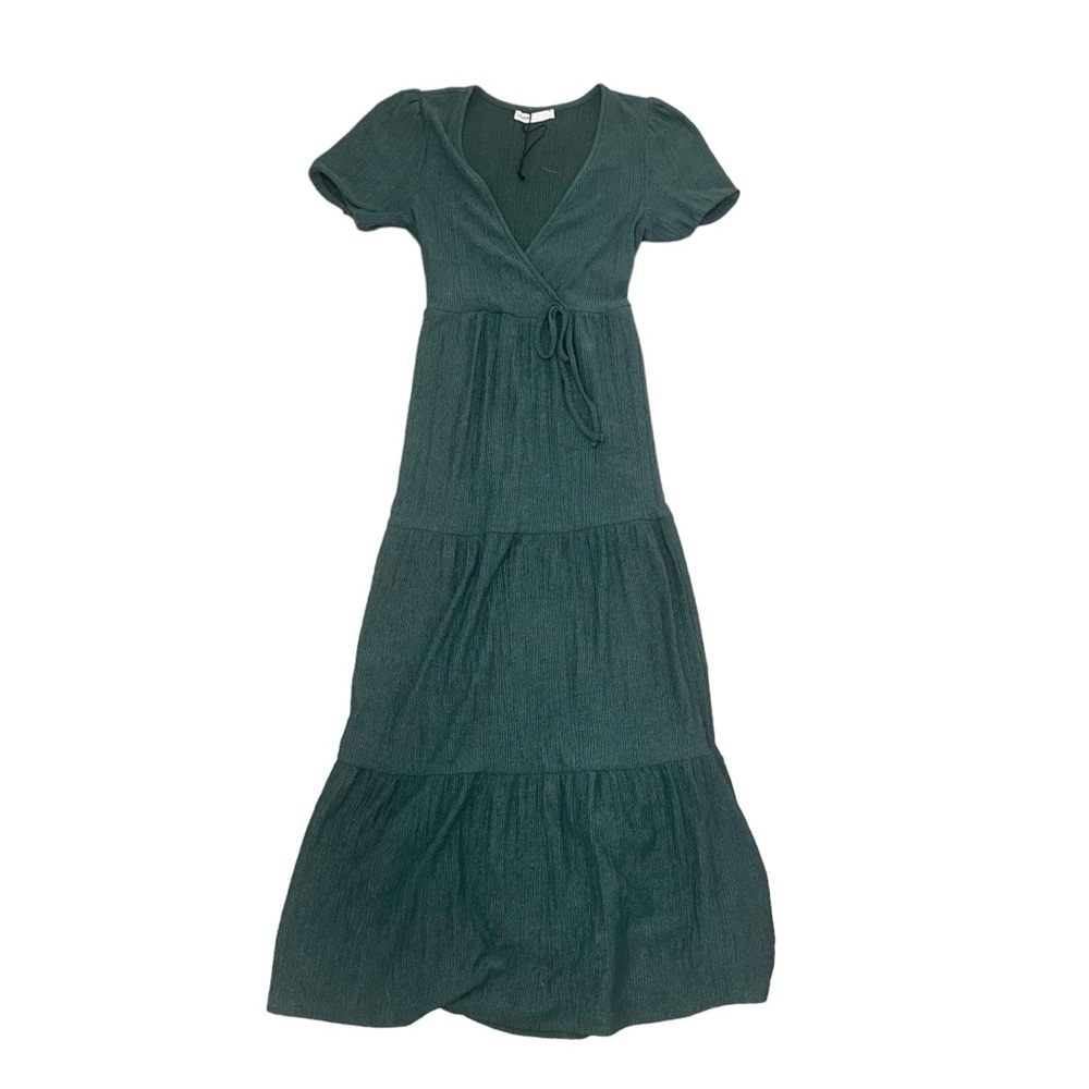 Short-Sleeved Summer Maxi Dress